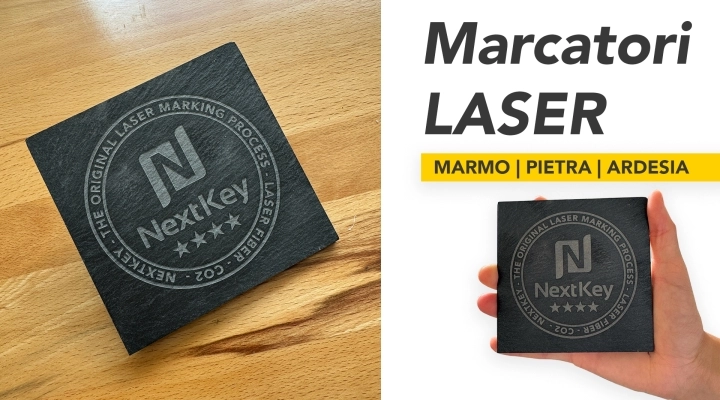 Marcatura ed incisione laser su Ardesia con i sistemi di NextKey srl