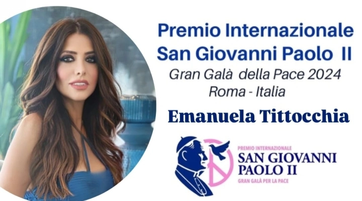 L'attrice e conduttrice Emanuela Tittocchia vince il premio “San Giovanni Paolo II 2024”