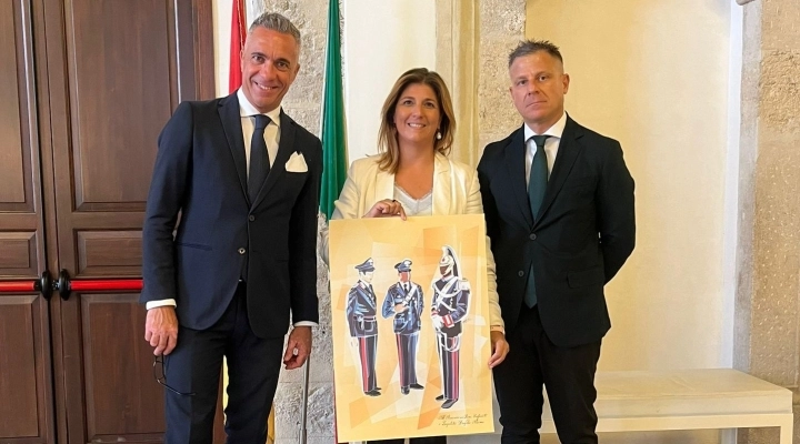 I segretari nazionali del Nuovo Sindacato Carabinieri Toni Megna e Igor Tullio incontrano l’assessore alla Legalità del Comune di Palermo Brigida Alaimo