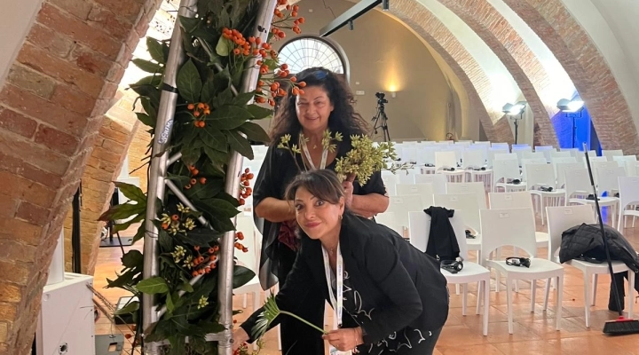 Il floral design dell’abruzzese Nunziatina di Nunzio al G7 Inclusione e Disabilità