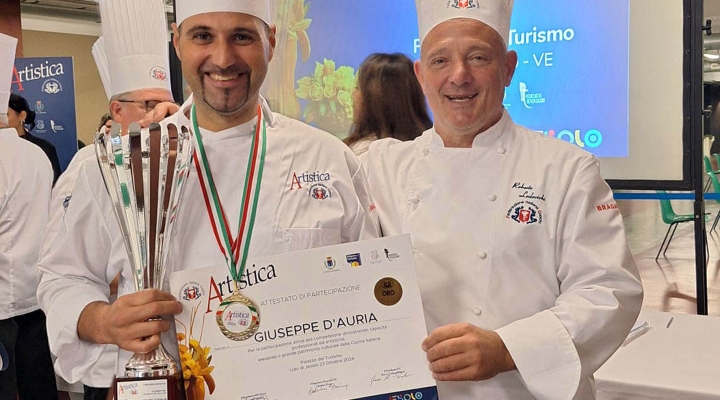 Lo chef-intagliatore Giuseppe D’Auria è campione italiano di cucina artistica