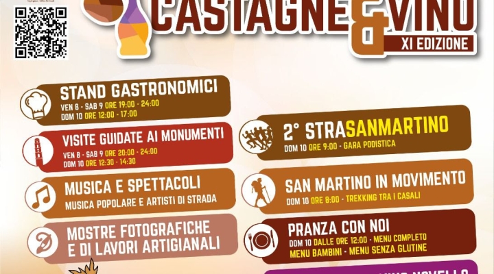 San Martino: castagne e vino