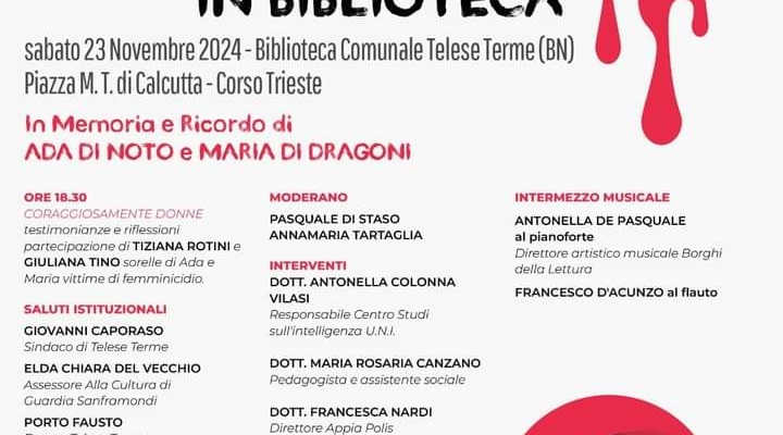 Convegno a Telese Terme il 23 novembre 