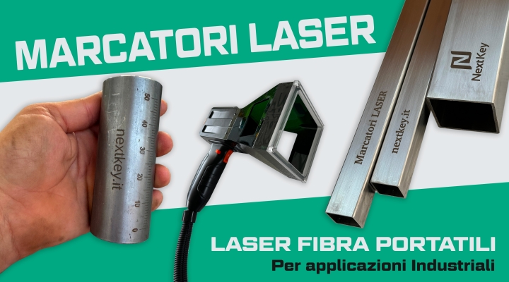 Marcatori laser portatili per utilizzi industriali