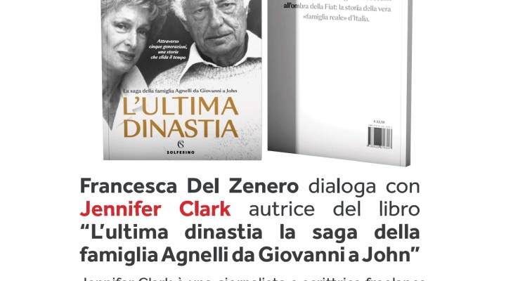 AL MUSEO NICOLIS JENNIFER CLARK PRESENTA IL LIBRO “L'ultima dinastia. La saga della famiglia Agnelli da Giovanni a John”