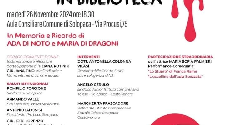 Convegno il 26 novembre a Solopaca 