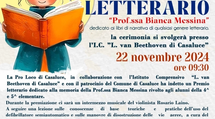 PREMIO LETTERARIO “BIANCA MESSINA” 2^ edizione