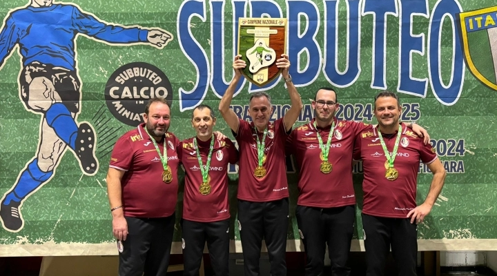 Genova: la F.lli Bari Reggio Emilia vince lo Scudetto di Subbuteo Tradizionale