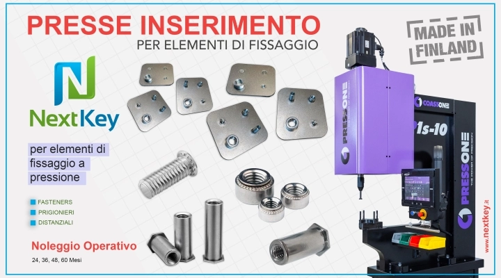 Fasteners - Inserti autoaggancianti per alluminio e acciaio