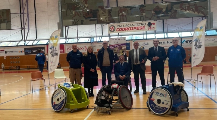 Rugby Paralimpico: donate alla Nazionale 12 carrozzine grazie a Fispes, P&G e Pam Panorama