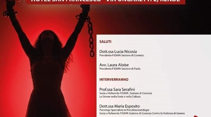 La Fidapa di Cosenza e di Paola insieme per il convegno “Violenza di genere: la rieducazione è possibile”