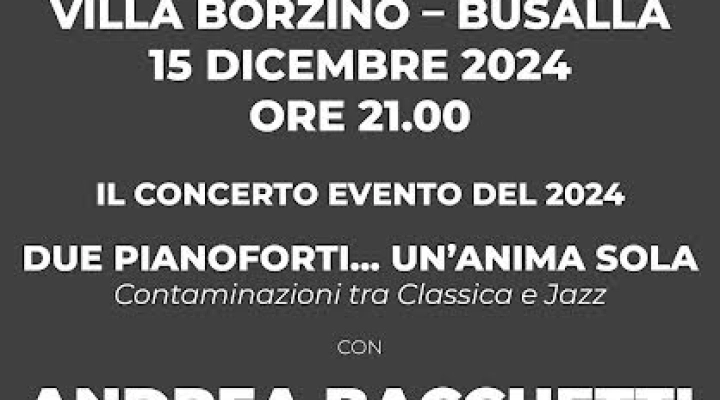 Dado Moroni e Andrea Bacchetti di nuovo insieme per un concerto pianistico d'eccellenza