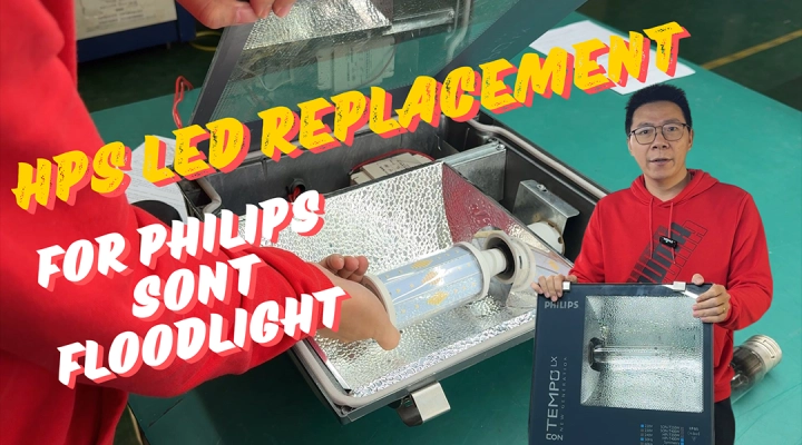 How to replace SON-T HPS bulb with LED bulbs