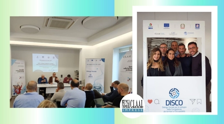 CLAAI Campania e CLAAI Form prendono parte al progetto DISCO con un workshop sulla bilateralità artigiana