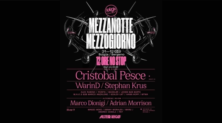  Cristobal Pesce x Capodanno Mezzanotte-Mezzogiorno con Alterego @ Bolgia - Bergamo il 31/12