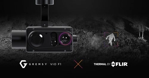 Gremsy, azienda partner del programma Thermal by FLIR, fornisce il carico utile del drone Vio per applicazioni industriali e di pubblica sicurezza.