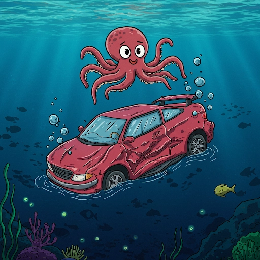 La pressione nelle profondità oceaniche può schiacciare un’auto come una lattina