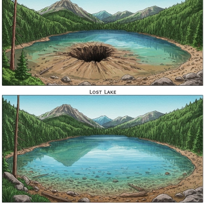 Il lago che scompare e riappare ogni anno