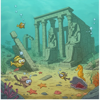 Il tempio sommerso di Thonis-Heracleion