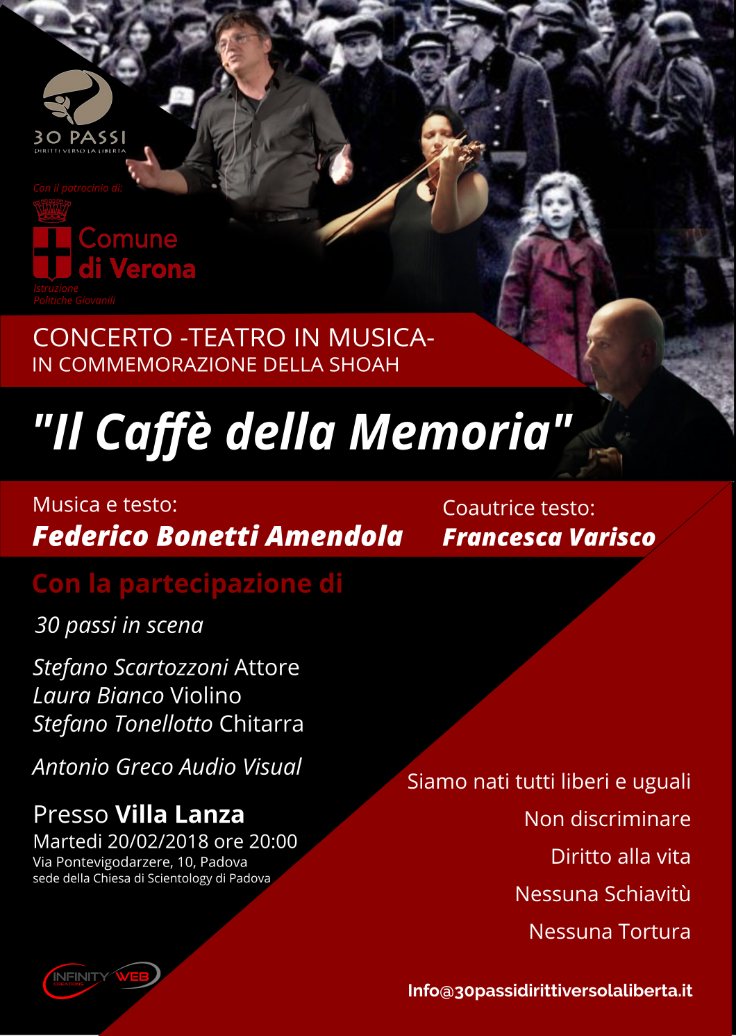 Concerto teatro in musica “Il Caffè della Memoria”