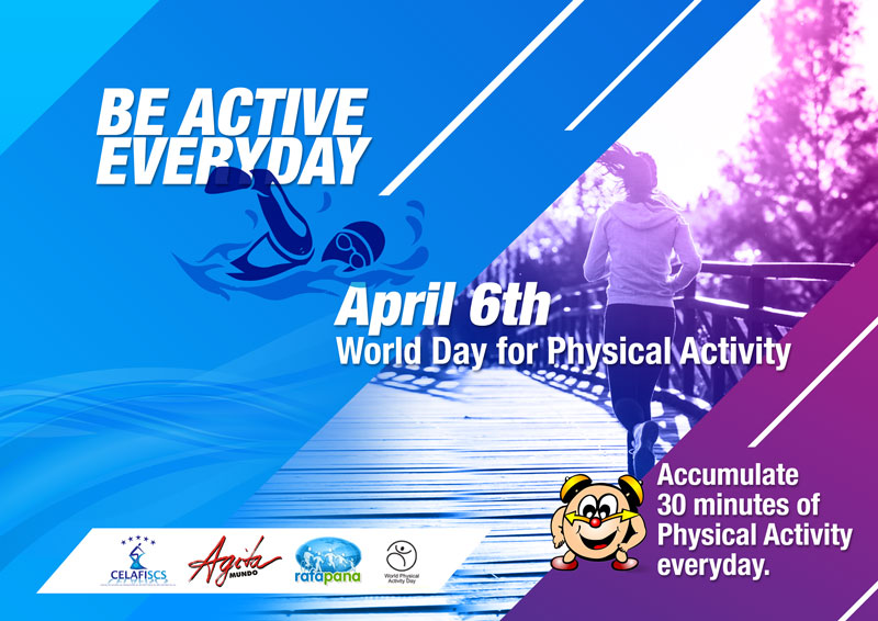 Giornata mondiale dell’attività fisica (6 aprile 2018): “Sii attivo/a ogni giorno!”