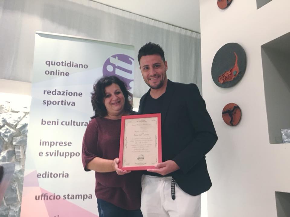 Antonio Zeno ha ricevuto dalla redazione del quotidiano web Il Mediano il premio eccellenza 2018 