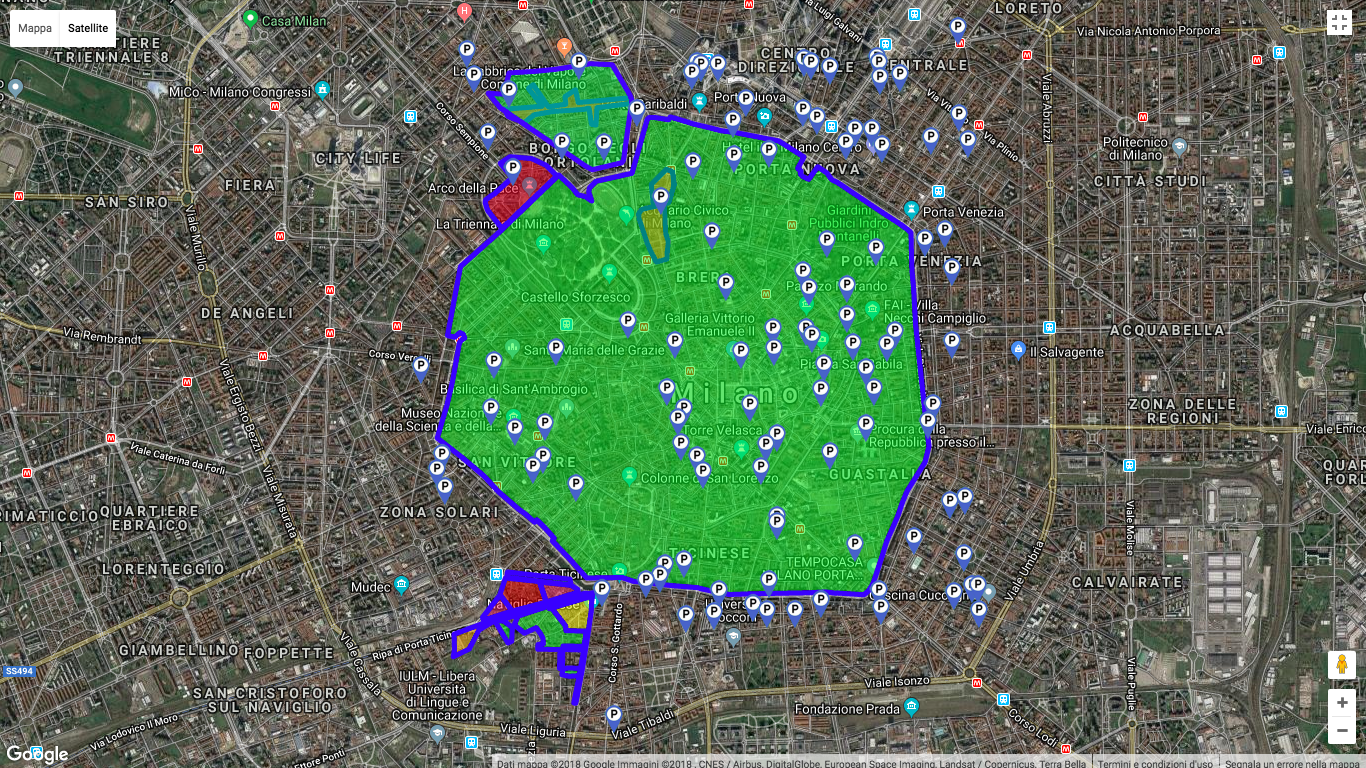 Trovare un parcheggio a Milano: finalmente un sito che offre  informazione sui parcheggi di Milano