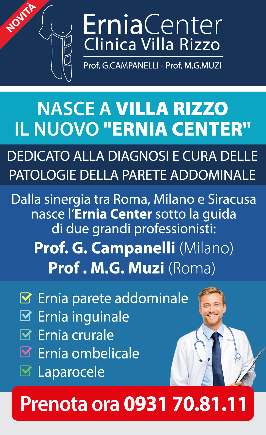 ERNIA INGUINALE, OMBELICALE, CRURALE  New Life - Centro Medico  Polispecialistico e Chirurgico