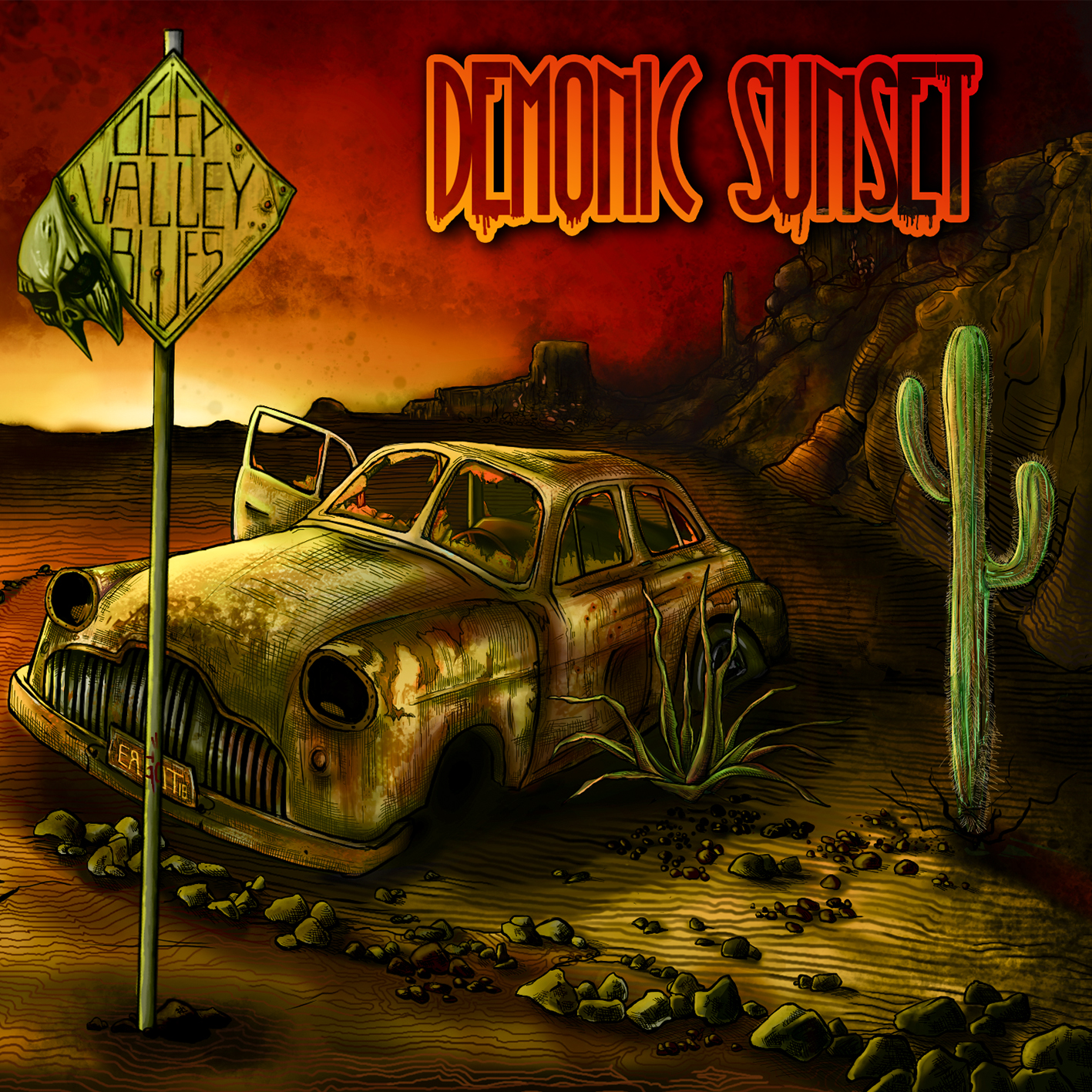 “Demonic Sunset”, il primo full-lenght album dei Deep Valley Blues è finalmente disponibile!