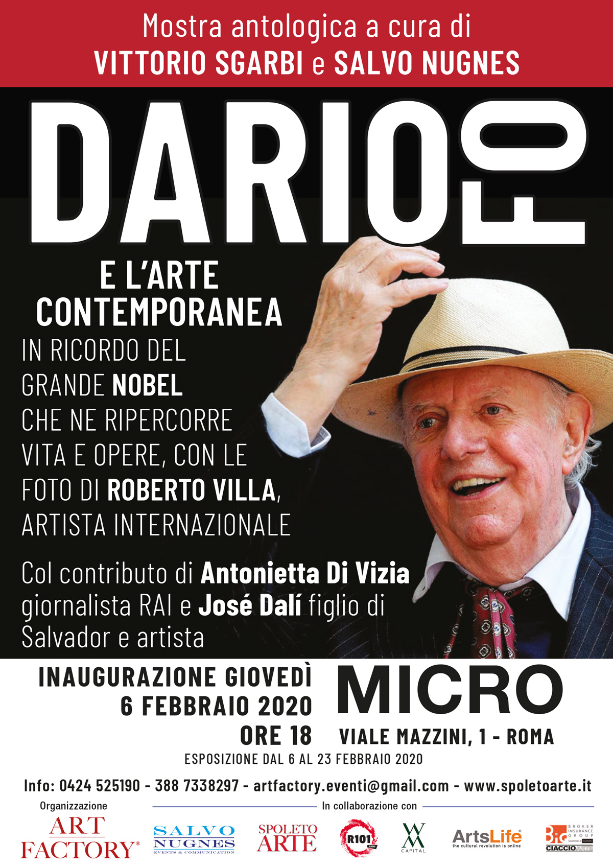 A Roma un Dario Fo inedito: la mostra a cura di Sgarbi e Nugnes viene affiancata da artisti contemporanei