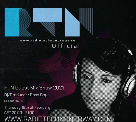  Ross Roys, su Radio Techno Norway un dj set il 18/02