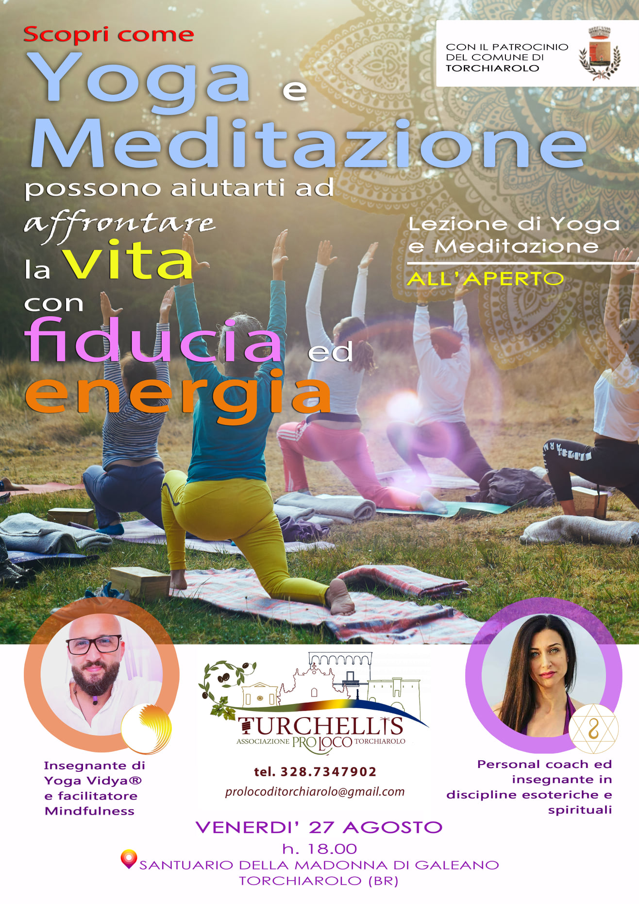 Torchiarolo, venerdì 27 agosto lezione di yoga e meditazione all'aperto