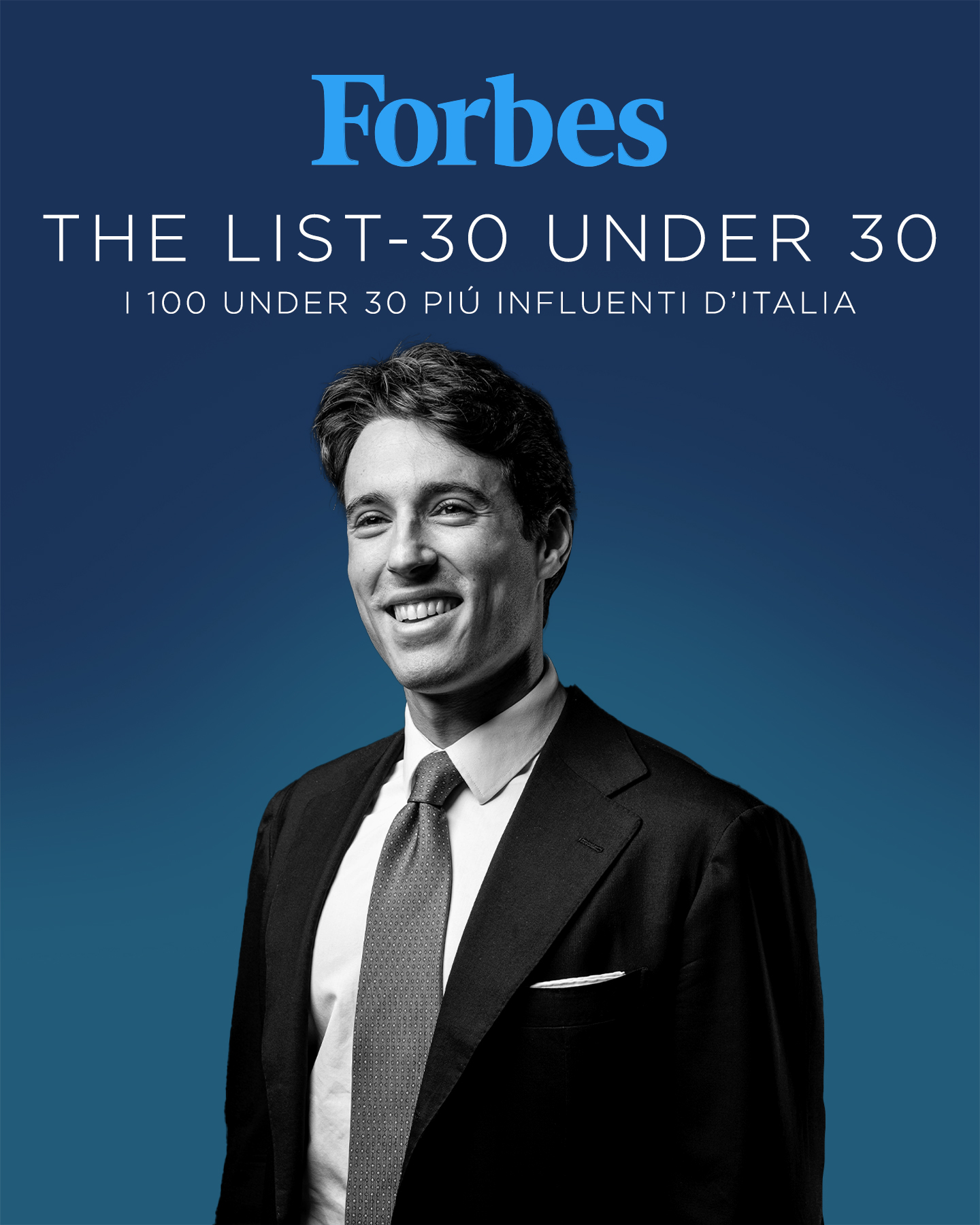 Alessandro Marinella nella classifica del magazine  Forbes Italia fra i 100 Top Under 30 più influenti d'Italia