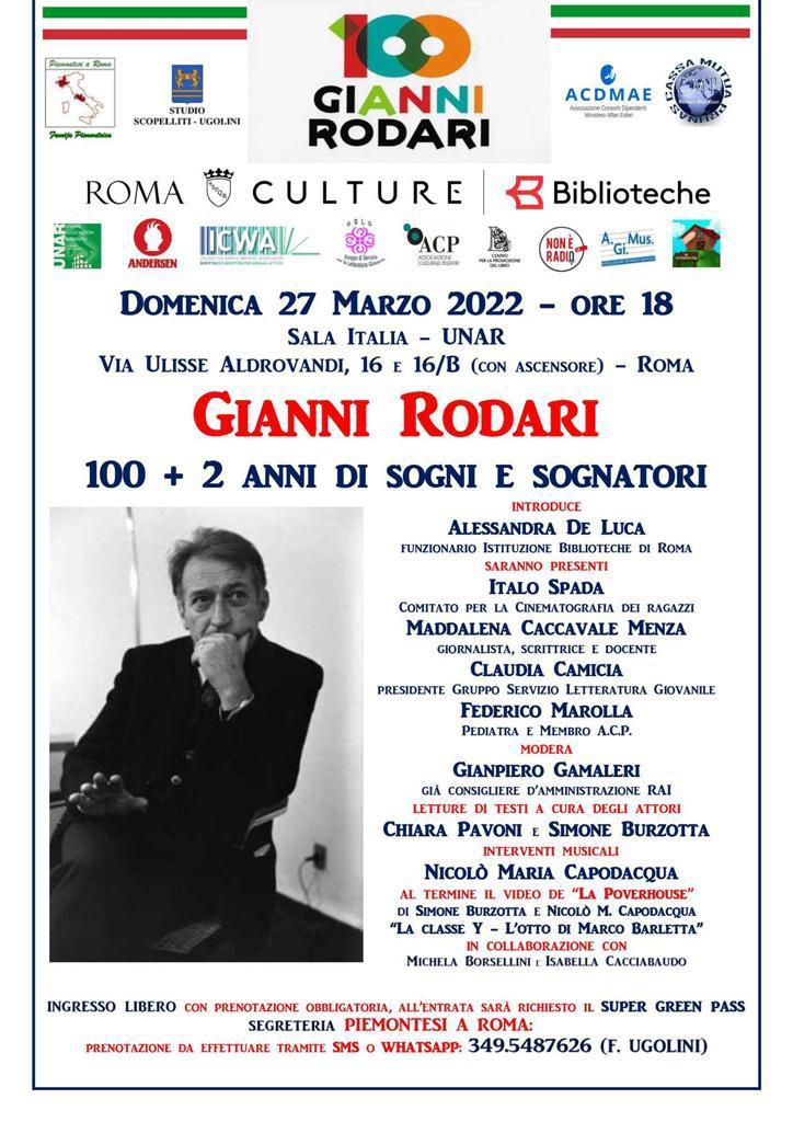 Un incontro all’UNAR per Gianni Rodari
