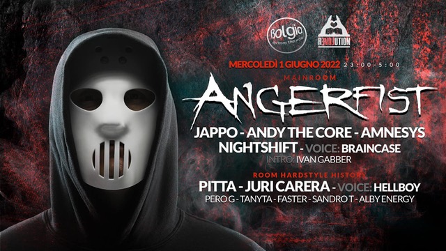  1/6 Angerfist fa ballare Bolgia — Bergamo