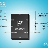 Controllore step-down DC/DC da 150V richiede solo 9µA nei sistemi alimentati a batteria