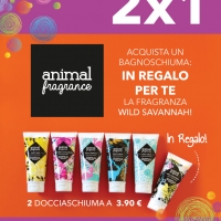 Incredibile promo solo da Pinalli: fino al 30 settembre con l’acquisto di un bagnoschiuma Animal Fragrance, subito in regalo un bagnoschiuma nella fragranza Wild Savannah!