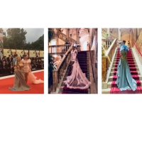 Viola Ambree guest at the 75th Venice Film Festival, but not only: On the red carpet two sartorial pieces and protagonist at the exclusive photo shooting at the hotel Danieli