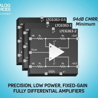 Amplificatori interamente differenziali/ADC-driver low power ad alta precisione a guadagno fisso 
