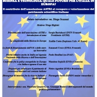 SCIENZA E TECNOLOGIA: QUALE FUTURO PER L'ITALIA IN EUROPA?
