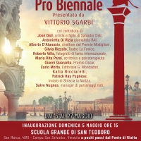 Sgarbi presenta la Pro Biennale a Venezia con tanti amici vip