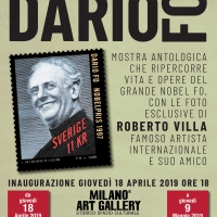 Dario Fo torna a Milano a 50 anni da Mistero Buffo, negli scatti del Maestro Villa