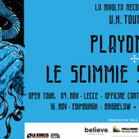 Sabato 9 Novembre Playontape e Le Scimmie sulla Luna in concerto - Presentazione in anteprima a Lecce del Tour in UK 2019