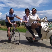 “Chianina Covid”, la Valdichiana diventa un set per il ciclismo vintage