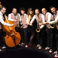 Il gruppo Saxobar SwingSoul Orchestra alla finale di Sanremo Rock 2020