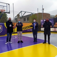 Taglio del nastro per il primo campo play-ground di basket ad Arezzo