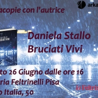 Firmacopie per l'autrice Daniela Stallo alla Libreria Feltrinelli Pisa sabato 26 giugno