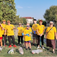 I volontari di Scientology al parco Torri Gemelle