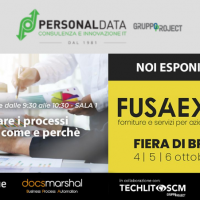 Personal Data e Techlit SCM partecipano insieme a FUSA Expo