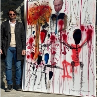 ‘Ucraina’ l’artista Gabriele Maquignaz e la sua opera contro tutte le guerre